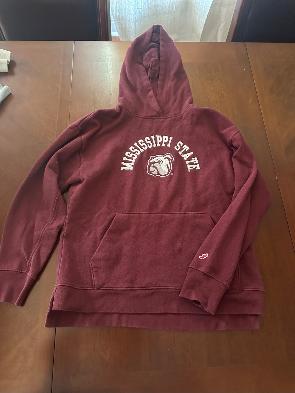 League Mississippi State Maroon Hooded Pullover